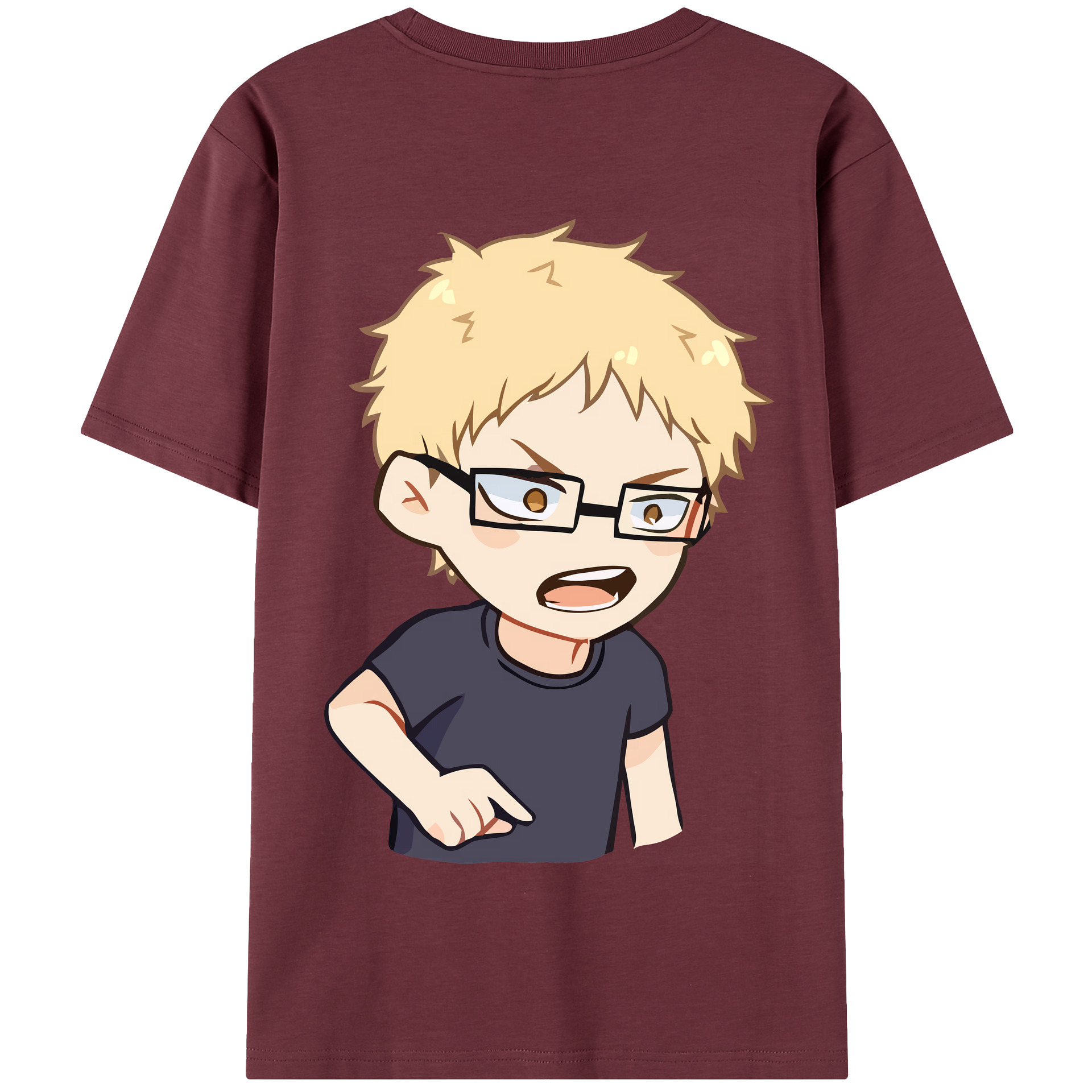 （画像用） ハイキュー!! Haikyu!! 綿100％半袖Tシャツ（背面プリント）